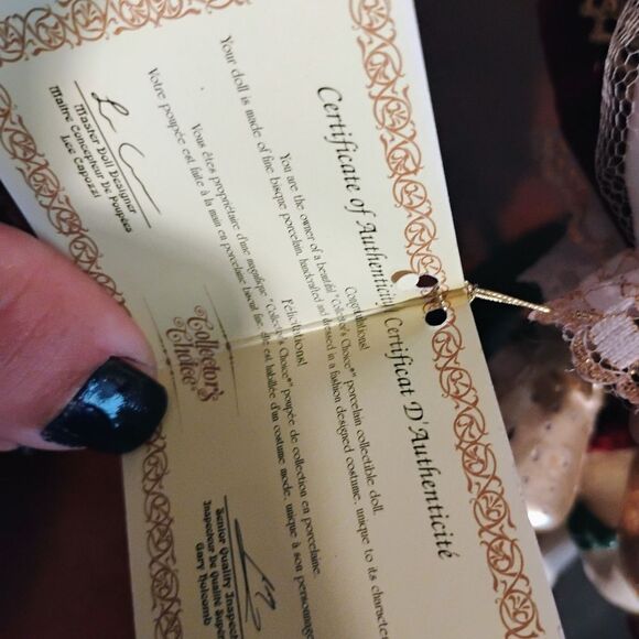 Collectors Choice Porcelain Doll On Carasel Horse - Picture 7 of 9